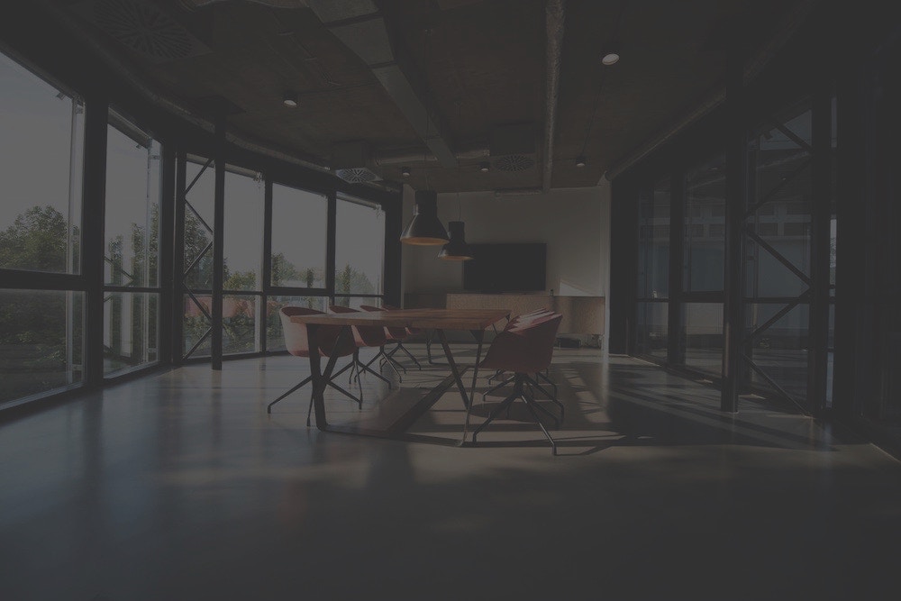 conference room with dark shade